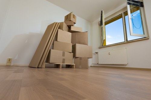 Local house removals team helping with a Surrey home move