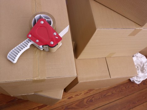 Packing and labelling office items for relocation in Surrey