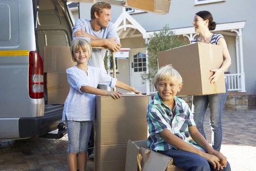 Careful handling of boxes and furniture during a same day removal
