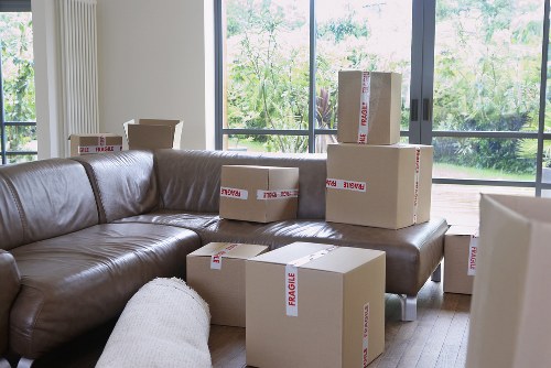 Careful loading of household furniture for a Surrey relocation