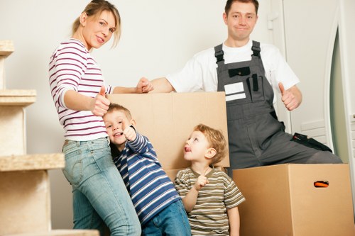 Careful loading for a house removal service in Surrey